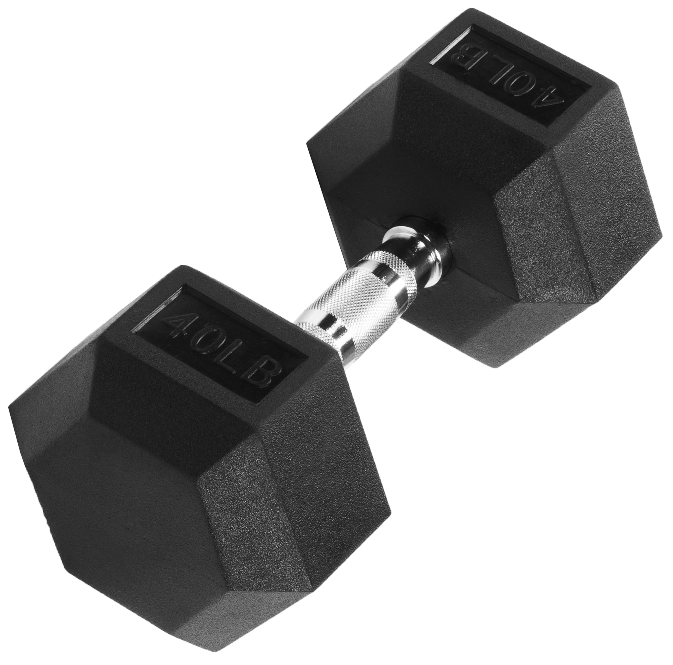 Signature Fitness Colored Rubber Encased Hex Dumbbell Set - 5-50lbs Pairs for Home Gym, Strength Training & Weightlifting | Non-Slip Grip, Durable Rubber Coating for Floor Protection