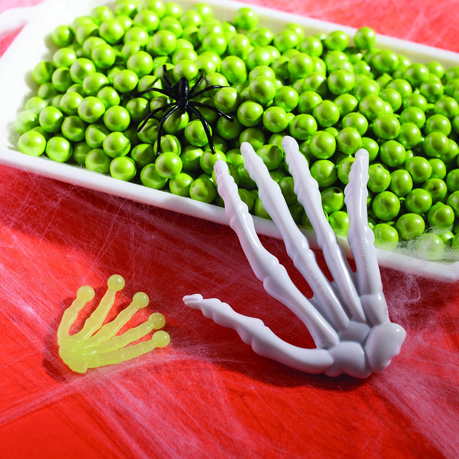 Fun Express Halloween Tumbling Skeleton Hand - 48 Piece Spooky Party Decorations for Kids, Classroom Prizes & Trick-or-Treat Favors | Great for Halloween Decor, Classroom Activities & Themed Parties