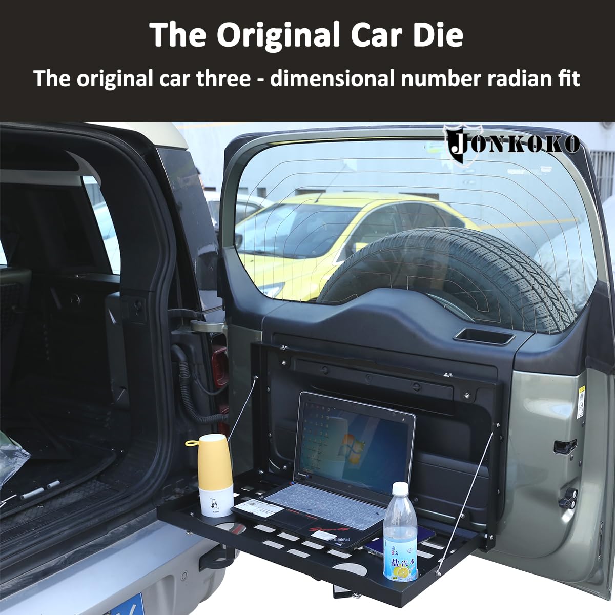 Black Aluminum Alloy Car Trunk Storage Basket Organizer for Land Rover Defender 110 (2020-2022 Models) - Heavy Duty Auto Accessories & Tailgate Cargo Shelf - Perfect for Camping, Road Trips and Outdoor Adventures