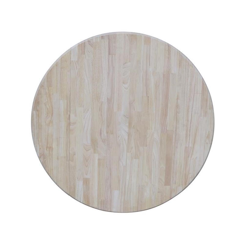 IC International Concepts 42-Inch Round Dual Drop Leaf Pedestal Dining Table - 30.3-Inch Height, Unfinished Wood, Ready to Stain or Paint - Perfect for Kitchens, Breakfast Nooks & Small Space Dining Rooms