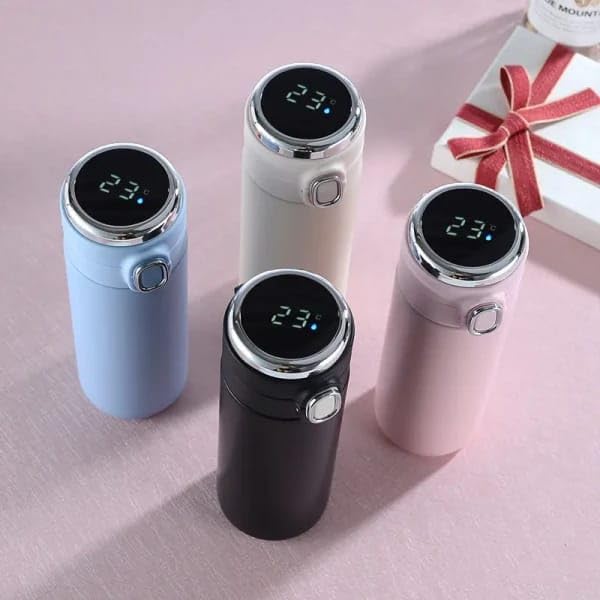 Smart Vacuum Insulated Water Bottle with LED Temperature Display - Stainless Steel Thermos for Travel, Gym & Outdoor Activities | Keeps Drinks Hot/Cold for Hours