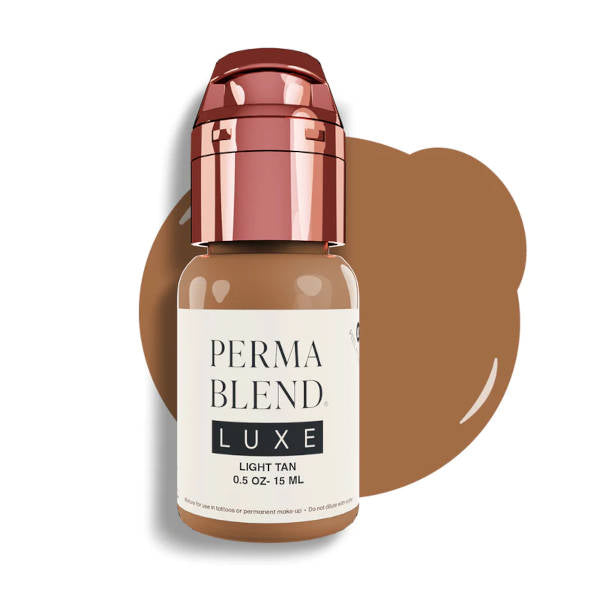 Perma Blend Luxe Light Tan Pigment - Professional Tattoo Ink for Realistic Shading & Permanent Makeup | Ideal for Tattoo Artists & Cosmetic Professionals