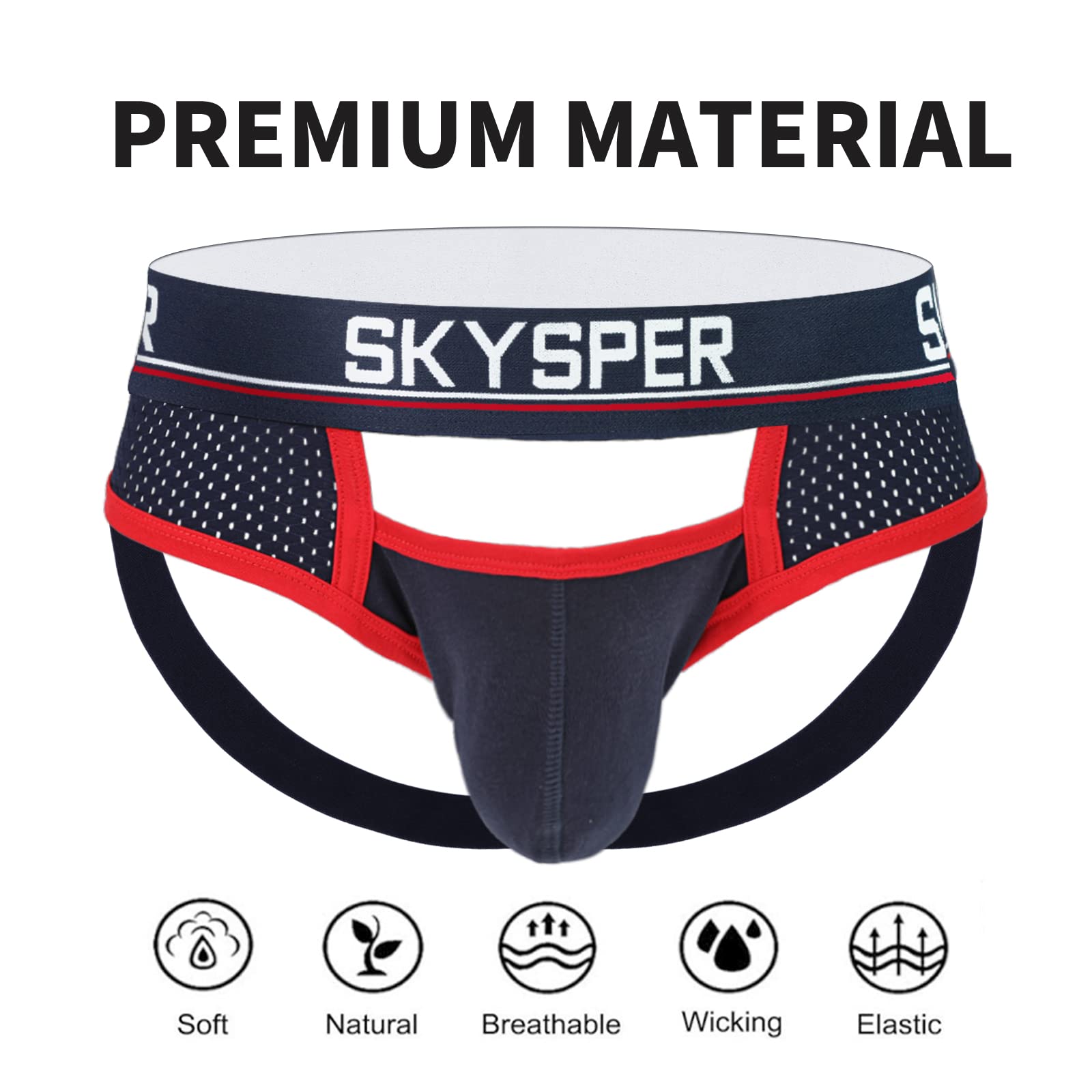 **SKYSPER Men's Athletic Jockstrap Support Underwear - Breathable & Comfortable for Sports, Workout & Intimate Wear**    *(Perfect for Gym, Running, Cycling & Sensual Moments)*