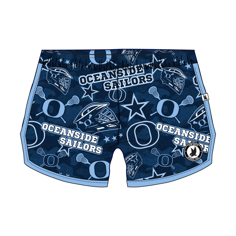 Girls & Womens Oceanside Lacrosse Shorts - Breathable Quick-Dry Sports Shorts for Lacrosse, Soccer & Running - Perfect for Training, Games & Outdoor Activities