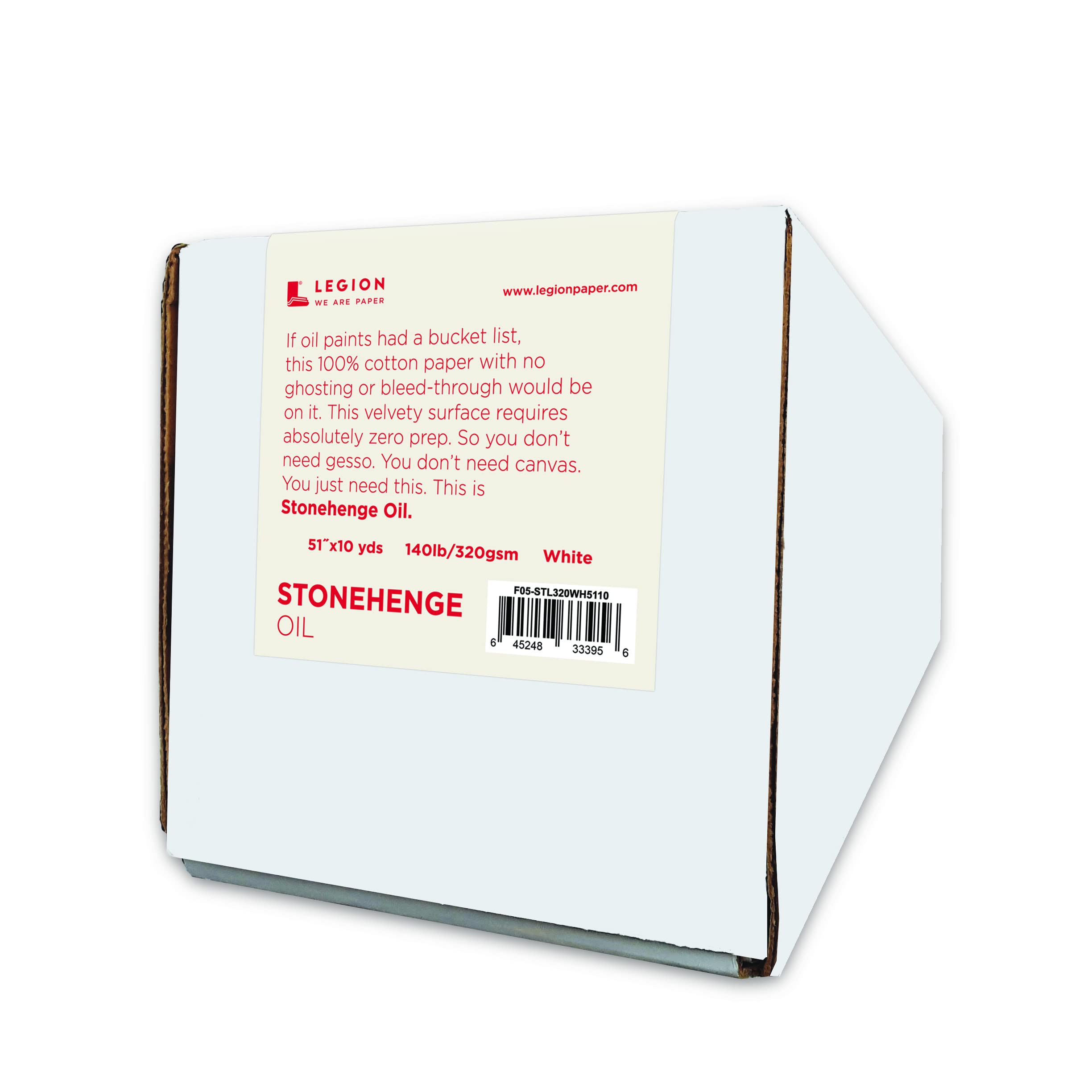 Stonehenge Oil 100% Cotton Medium Weight Roll - White 51