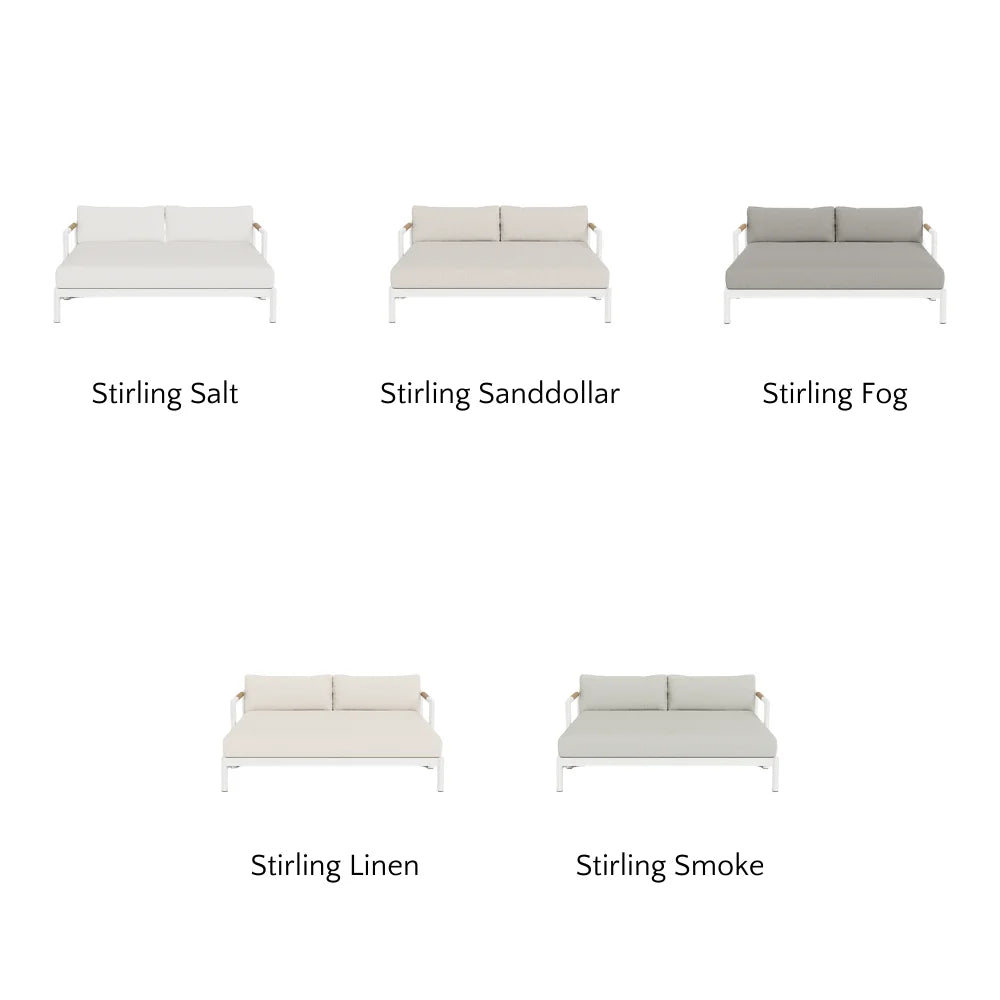 Breeze XL Daybed - Modern Outdoor Patio Lounger with Cushion, Waterproof & UV Resistant - Perfect for Poolside, Garden, or Backyard Relaxation