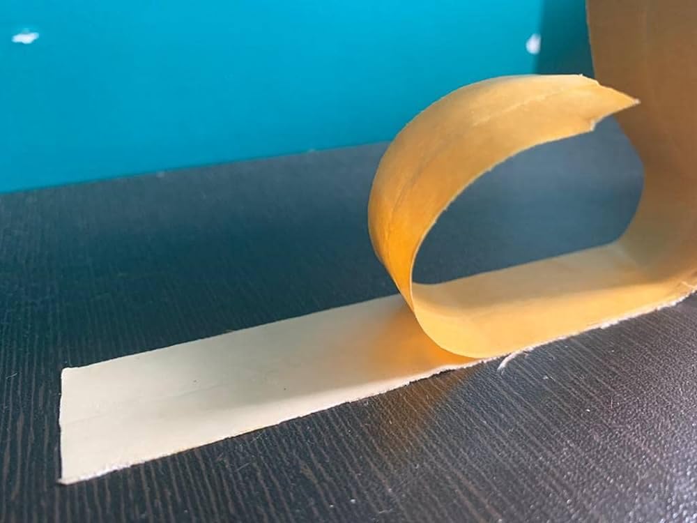 Kabello Stretchy Comfortable Cotton Base Hair Toupee & Extension Tape - 30 Meter Roll (Big Yellow Tape) for Secure Wig Attachment & Natural Hairstyling
