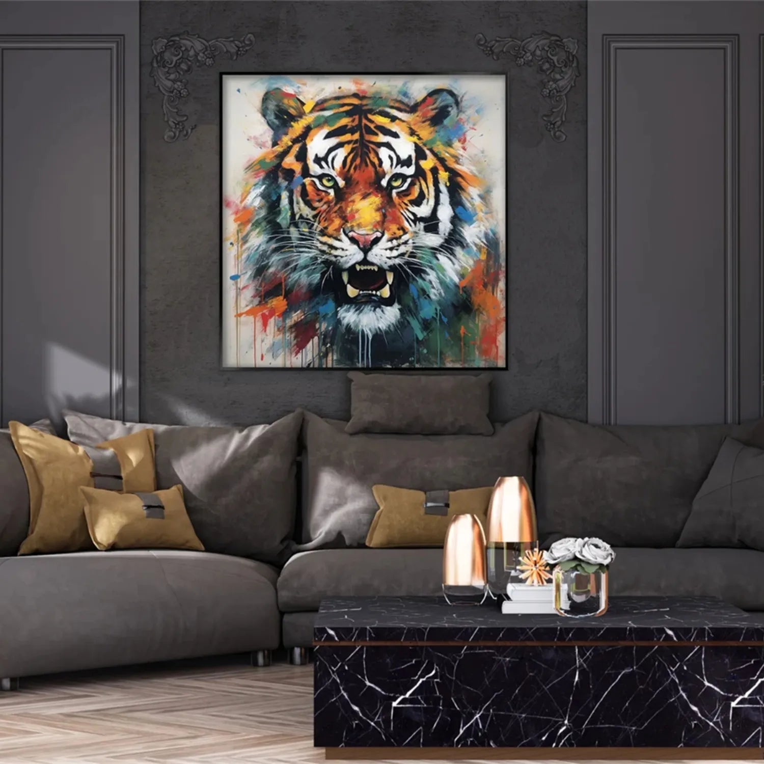 Animal Art Painting #AP084 - Handmade Wildlife Canvas Art for Home & Office Decor - Perfect for Living Room, Bedroom, or Gift
