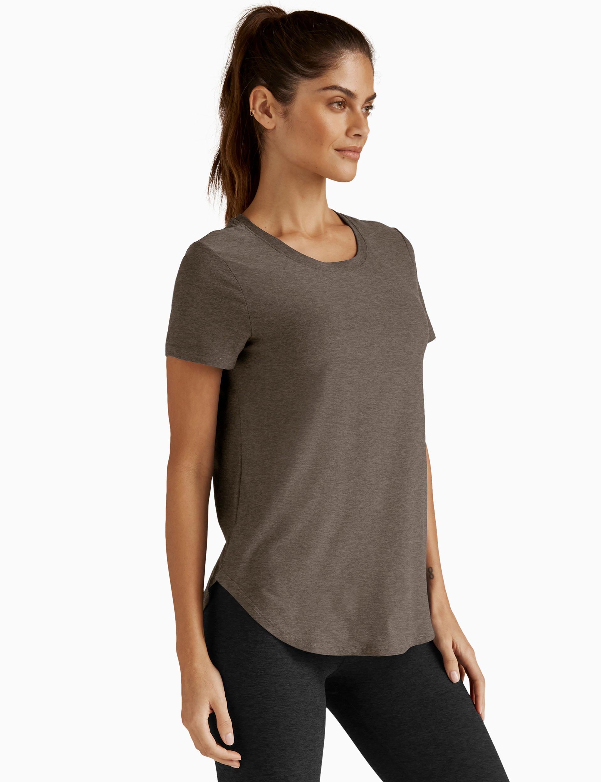 Featherweight On The Down Low Tee - Soft Umber Heather | Lightweight Comfort T-Shirt for Men | Perfect for Casual Wear, Gym & Everyday Outfits