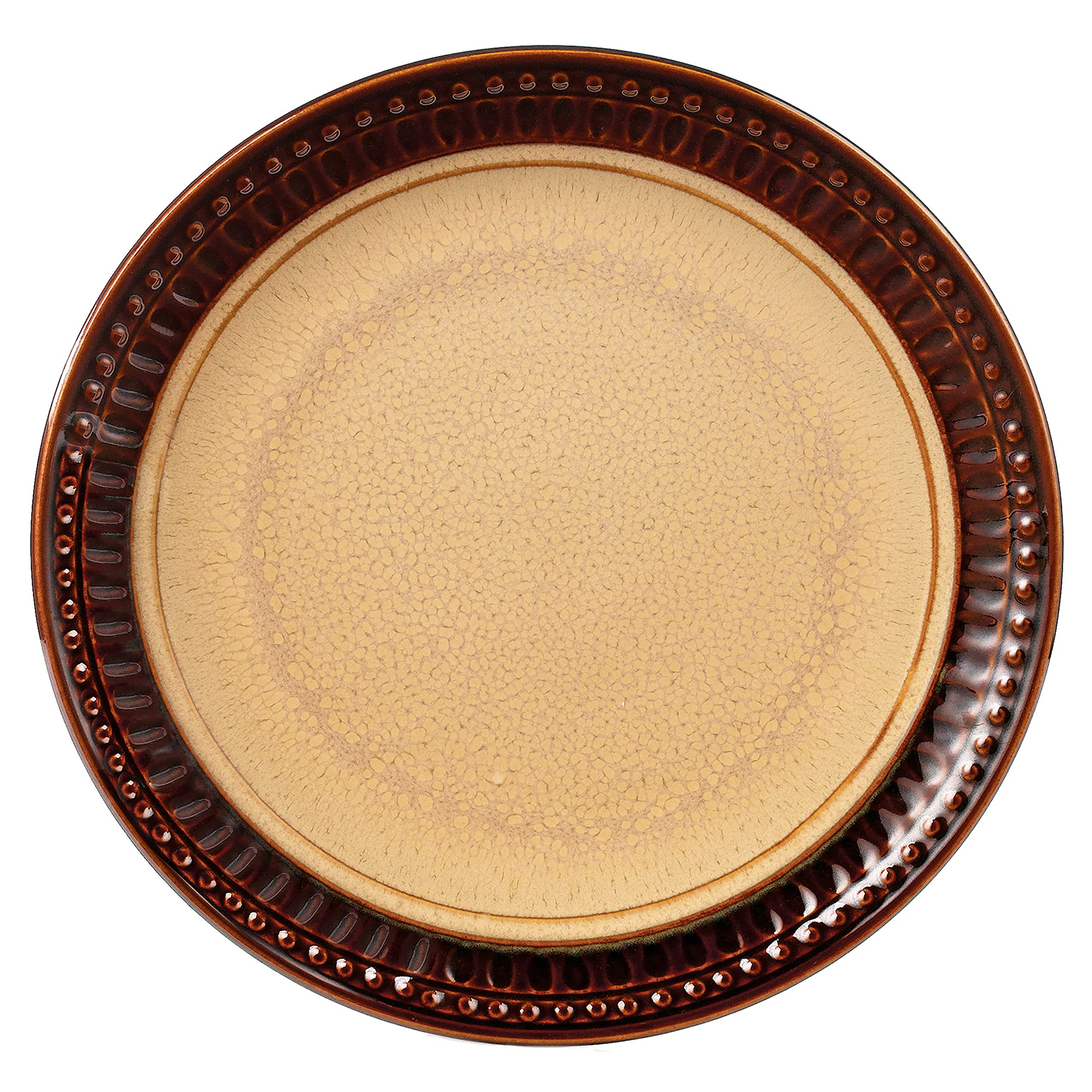 Elegant Modern Stoneware Scroll Dinnerware Set - 16 Piece Mojave Collection for Parties, Events & Holiday Gatherings - Perfect for Hosting, Entertaining & Special Occasions