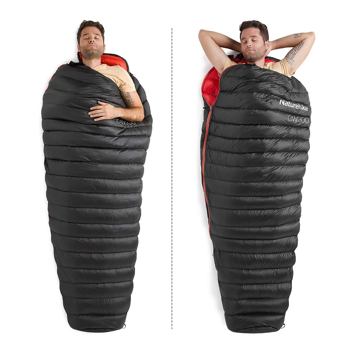 Naturehike 0 Degree Mummy Goose Down Sleeping Bag - Ultralight & Compact for Adults - Perfect for Winter Camping, Hiking, Backpacking & Cold Weather Adventures