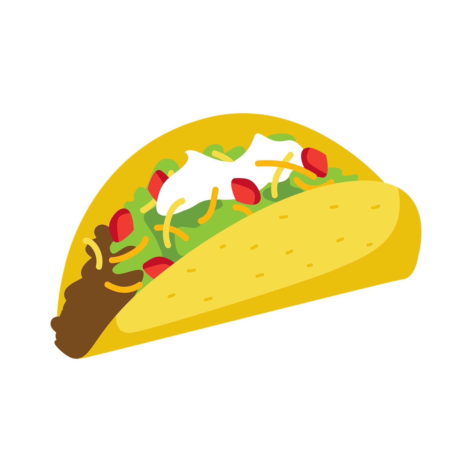 Taco Car Sticker - Square Bumper Decal for Cars & Laptops