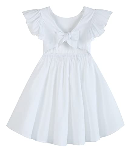White Flutter Sleeve