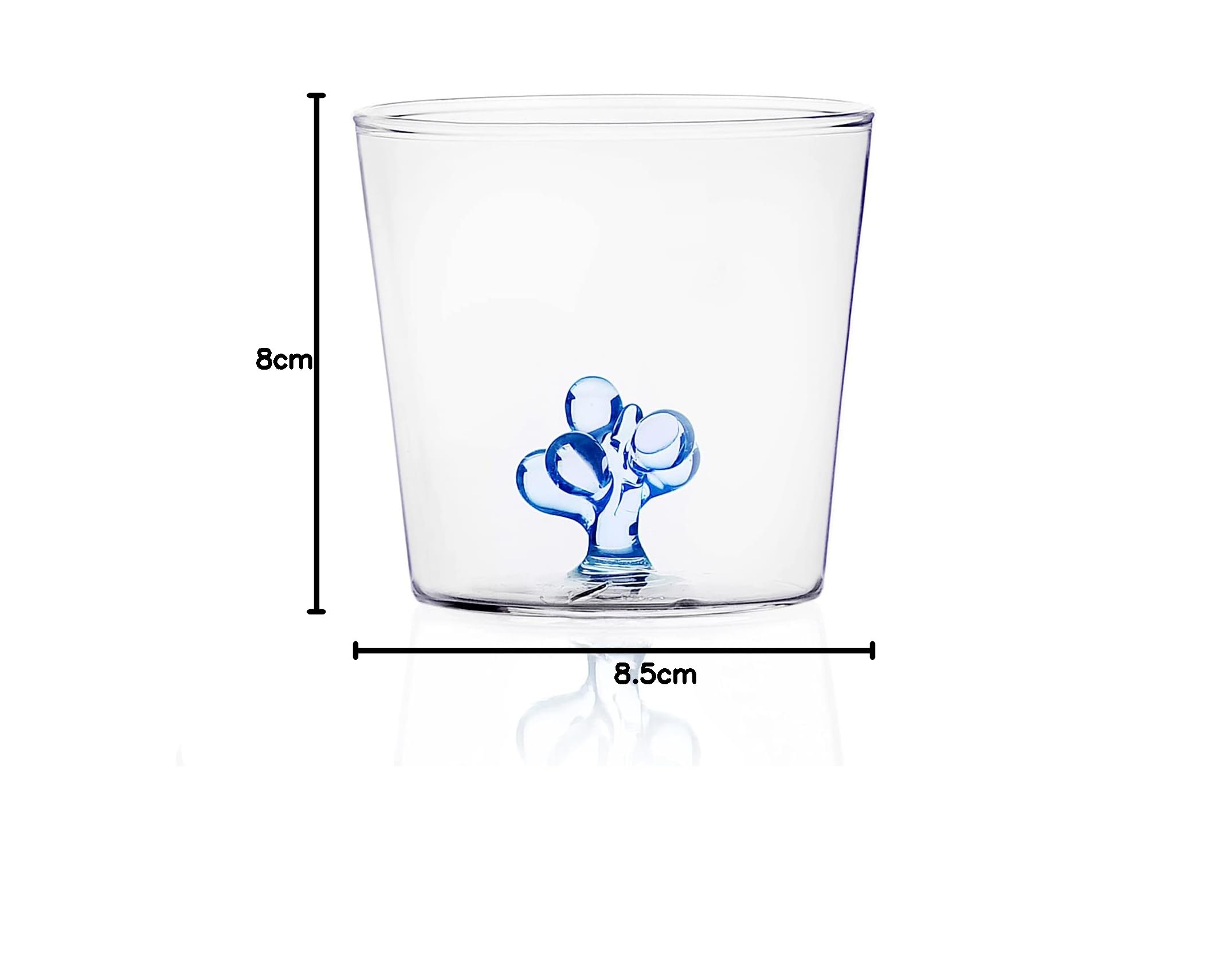 Ichendorf Milano 093520095 Tumbler Rugiada - Greenwood Collection Glass Cup for Water, Juice & Cocktails - Perfect for Home, Office & Restaurant Use