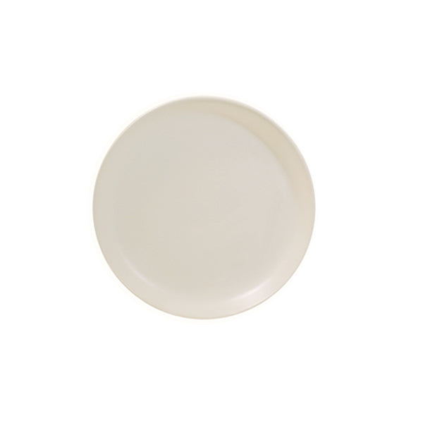 Elegant Matte White Coupe Dinner Plate Set of 4 - Modern Dinnerware for Fine Dining, Wedding Registry & Home Entertaining