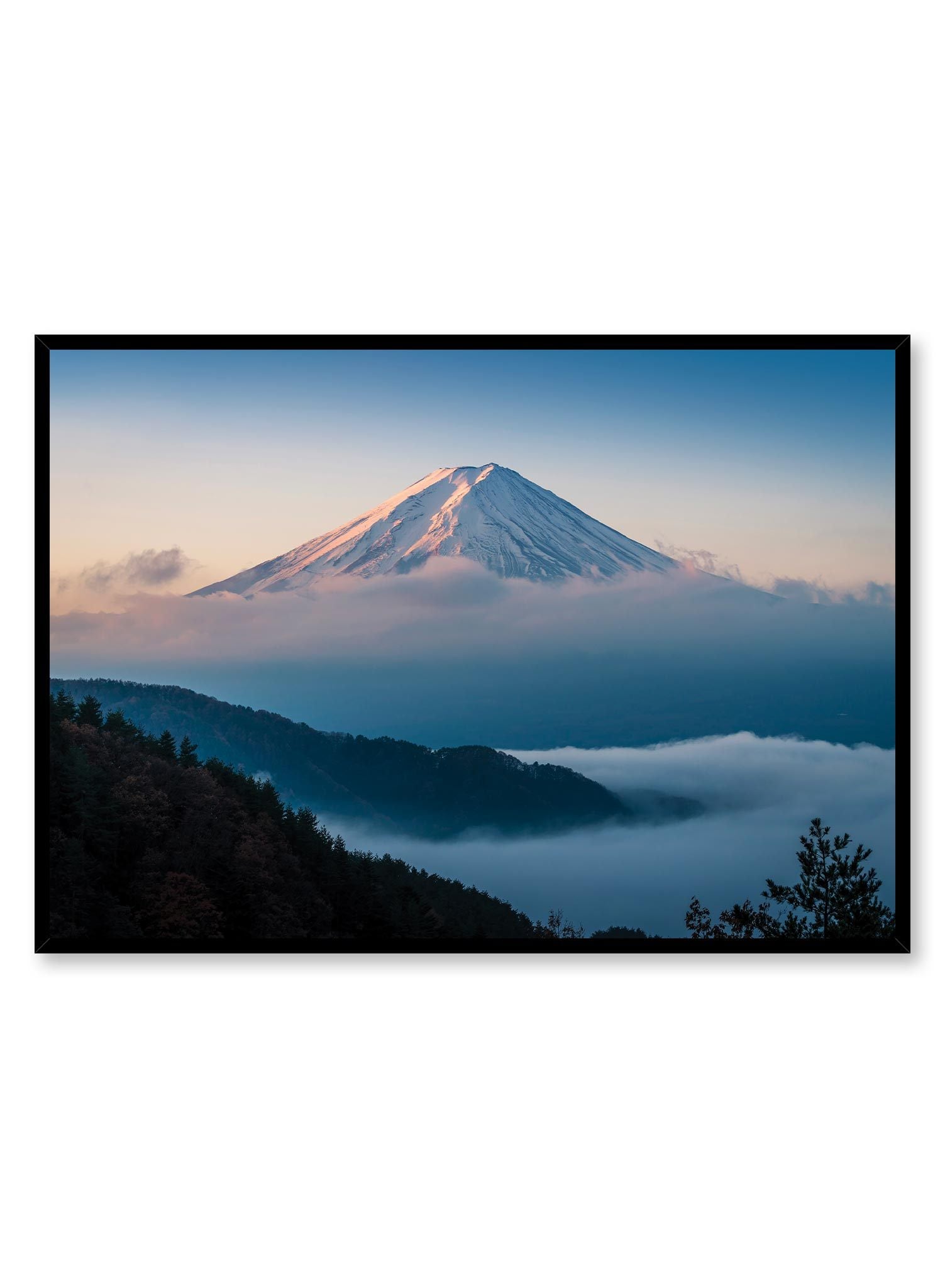 Japanese Summit Poster - Vintage Travel Wall Art for Home & Office Decor - Perfect for Living Room, Bedroom, or Office Wall Display