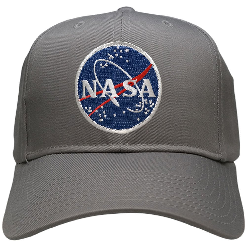 NASA Space Meatball Embroidered Iron-On Patch Snapback Cap - Astronaut Style Adjustable Hat for Space Enthusiasts & Sci-Fi Fans - Perfect for Cosplay, Collecting, and Everyday Streetwear Fashion