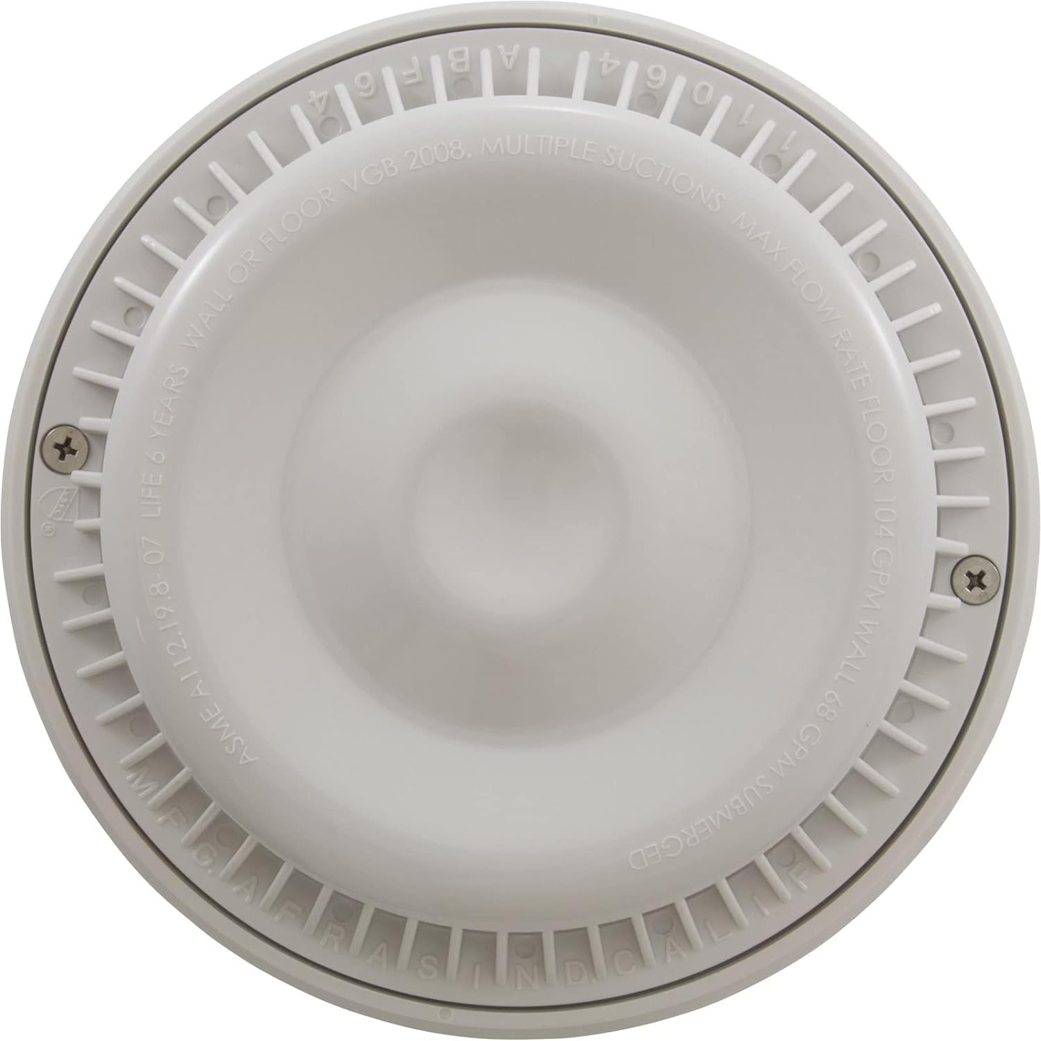Afras Anti Vortex ABS Drain Cover 7.375 Inch - Heavy Duty Bathroom & Shower Drain Grate for Home & Commercial Use