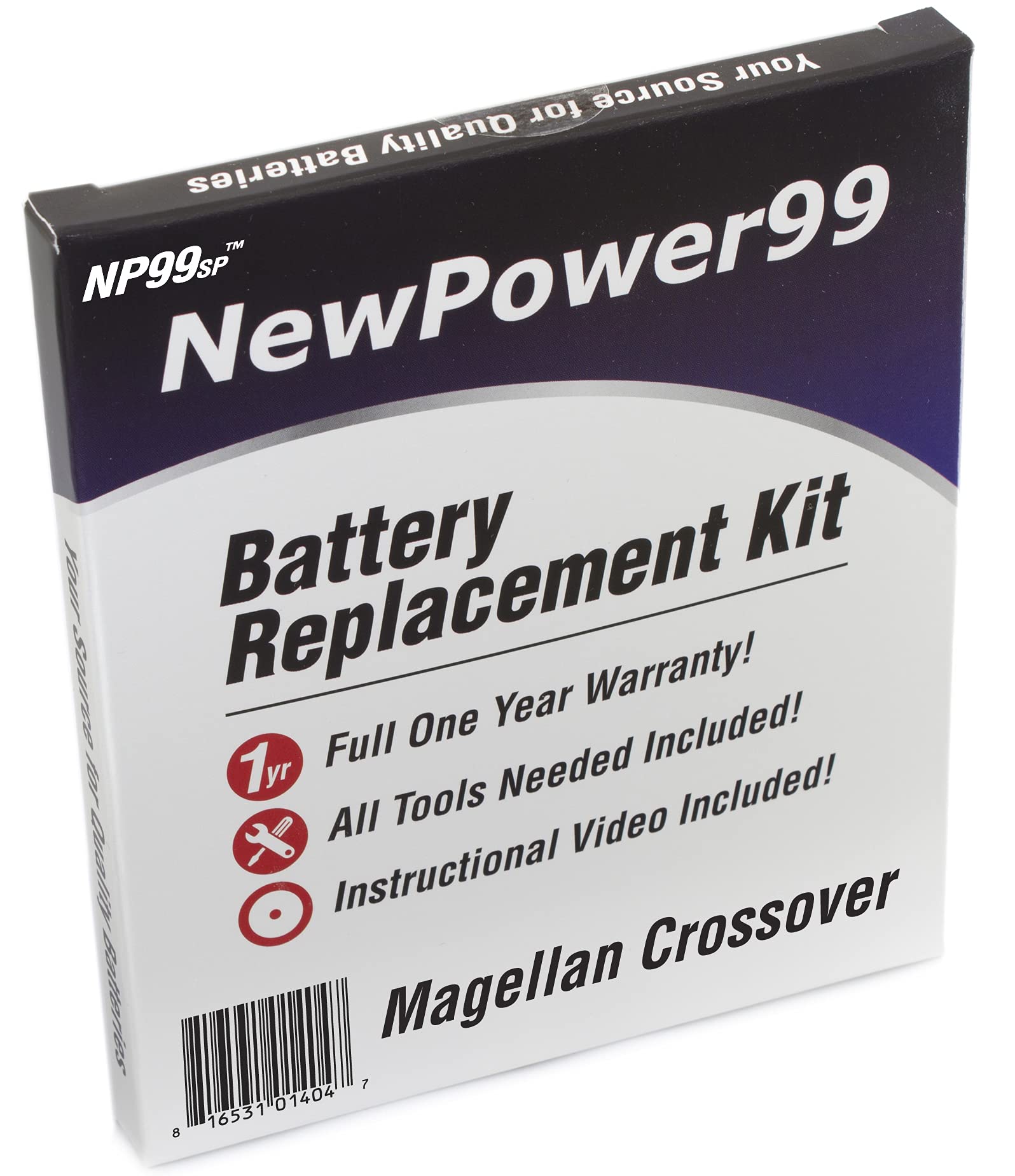 Magellan Crossover GPS Battery Replacement Kit - Includes New Battery, Step-by-Step Video Guide & Tools | Perfect for Road Trips, Hiking & Outdoor Navigation