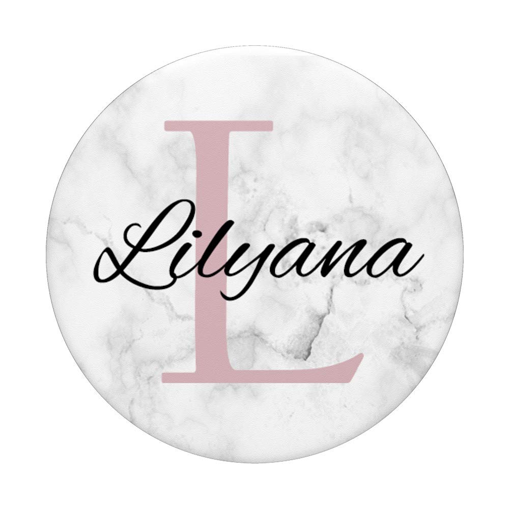 Lilyana Rose Pink Monogram Letter L Necklace for Girls - Personalized Initial Jewelry Gift for Birthdays, Christmas & Special Occasions