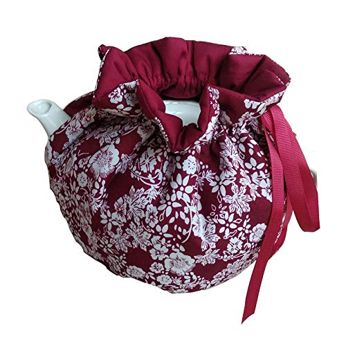 **Cotton Tea Cozy for Teapots - Printed Insulated Tea Cover to Keep Warm & Dust-Free - Decorative Kitchen Accessory for Home & Office (C12) - Perfect for Afternoon Tea, Gifts & Cozy Gatherings**