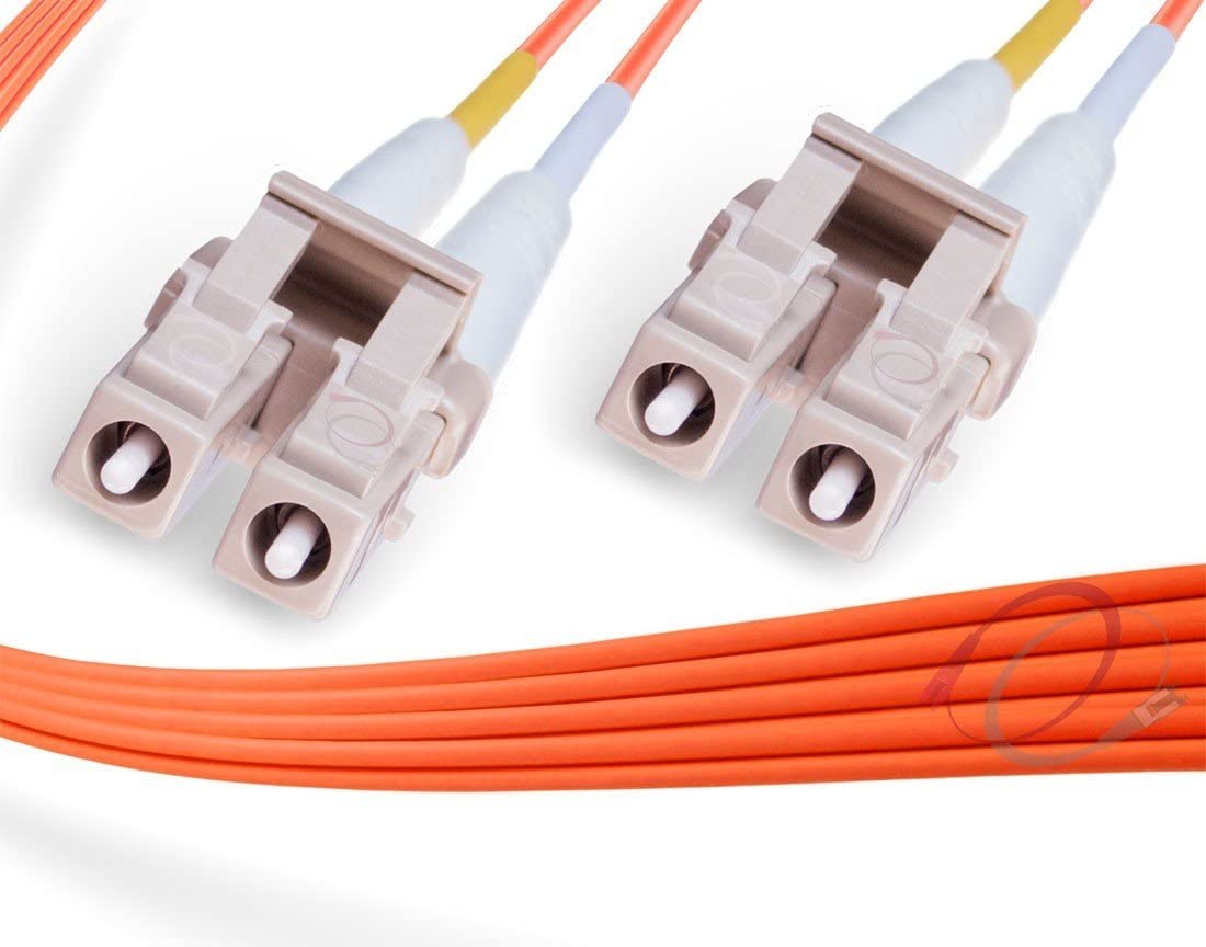 OM2 LC to LC Plenum Duplex 50/125 Multimode Fiber Optic Patch Cable - 80m (262ft) for High-Speed Data Centers, Server Rooms & Network Installations
