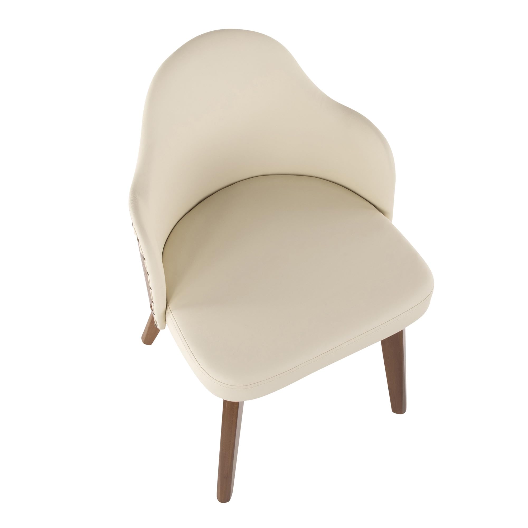 LumiSource Ahoy Mid-Century Modern Upholstered Dining Chair - Stylish Kitchen & Dining Table Chairs for Home & Restaurant Use