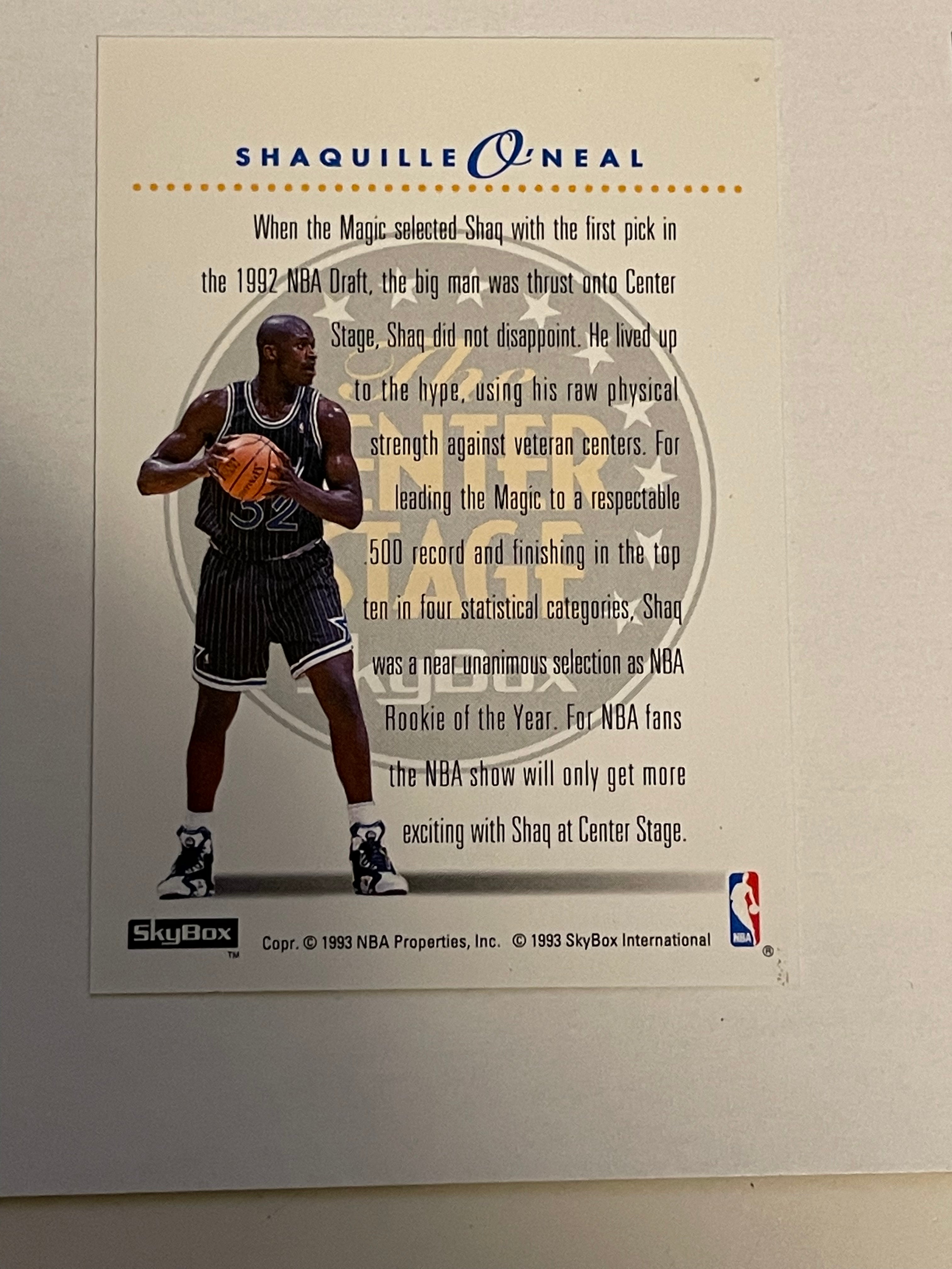 1993 Michael Jordan & Shaquille O'Neal Skybox Premium Basketball Trading Cards Set - Collectible NBA Memorabilia for Sports Fans & Card Investors (Perfect for Display, Gifting, and Investment)