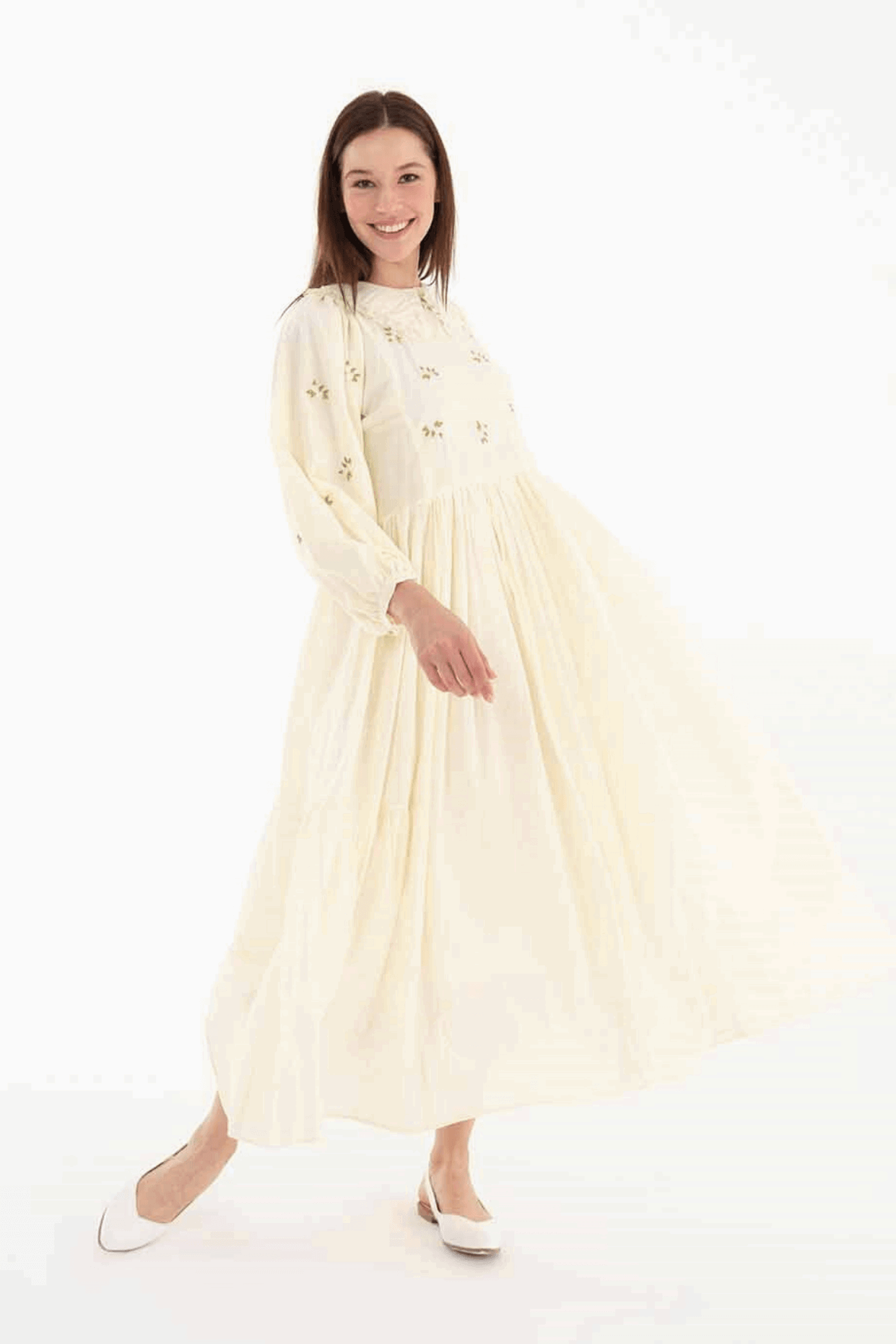 Bohemian Summer Dress for Women - 100% Cotton Flowy Maxi Dress | Beach, Vacation & Casual Wear