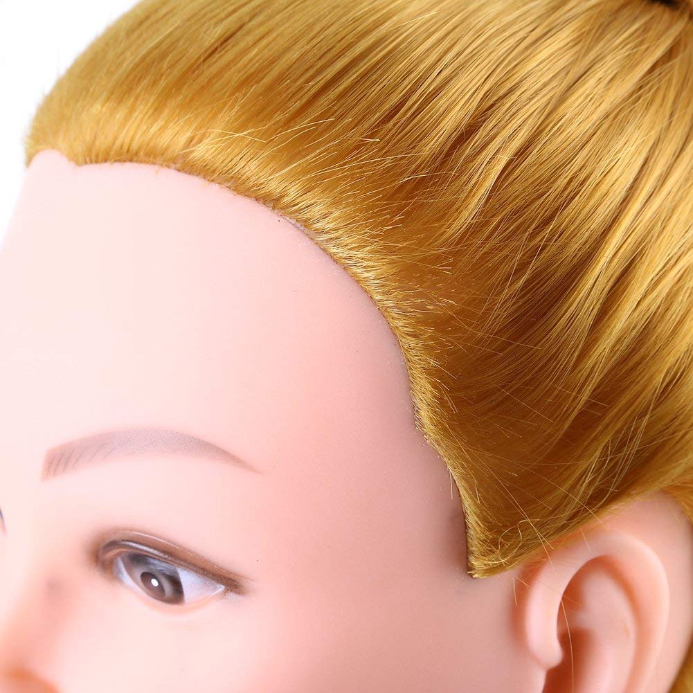 Pema Professional Hair Extensions & Wigs - 30 Inch Blonde Shoulder-Length Hair Dummy for Styling, Cutting Practice & Training - Perfect for Salon Students, Cosmetologists & Hairdressers