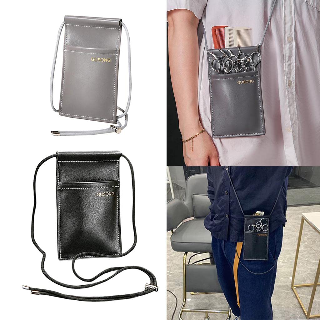 Professional Hairdressing Scissors Tool Belt Holder Pouch with Adjustable Black Belt - Perfect for Salon Stylists, Barbers & Hairdressers On-The-Go