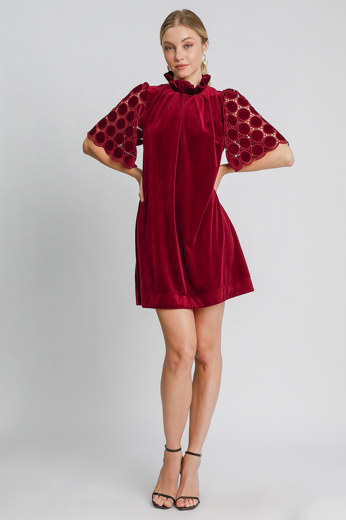 Elegant Velvet Lace Half Back Tie Cocktail Dress for Women - Perfect for Evening Parties, Weddings & Special Occasions
