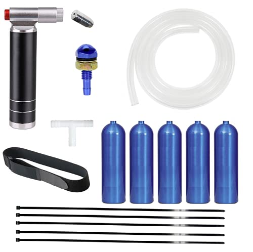 High-Performance Small Engine Nitrous Oxide Kit for 250-500cc 2 & 4 Stroke Engines - Compatible with EFI & Carburetor Systems + Includes 5 Bottles of NO2 Nitro Boost - Perfect for Racing, Off-Road & Performance Tuning