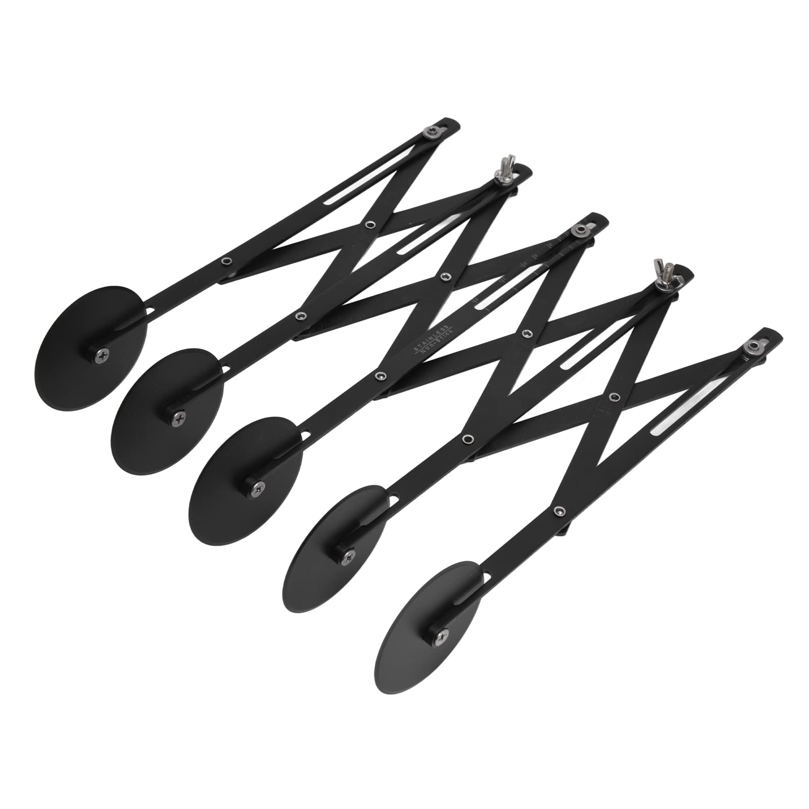 Adjustable Stainless Steel Pastry Cutter - 5-Wheel Expandable Dough Divider for Perfect Pie, Pizza, Cake & Biscuits | Ideal for Baking, Cooking & Food Prep