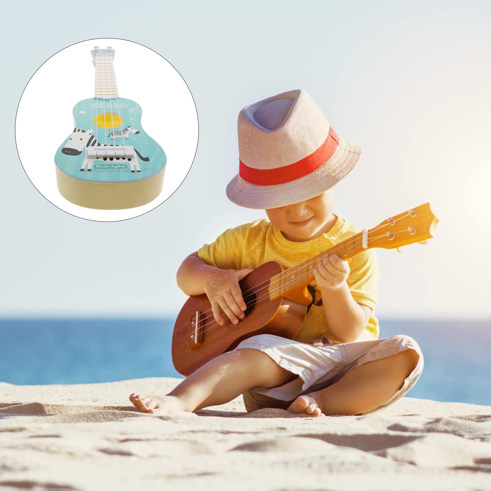 EXCLUZO Kids Ukulele Toy - Beginner Musical Instrument for Children | 21 Inch Small Guitar with Tuning Pegs & Carry Bag | Perfect for Birthday Gifts, Music Lessons & Family Bonding