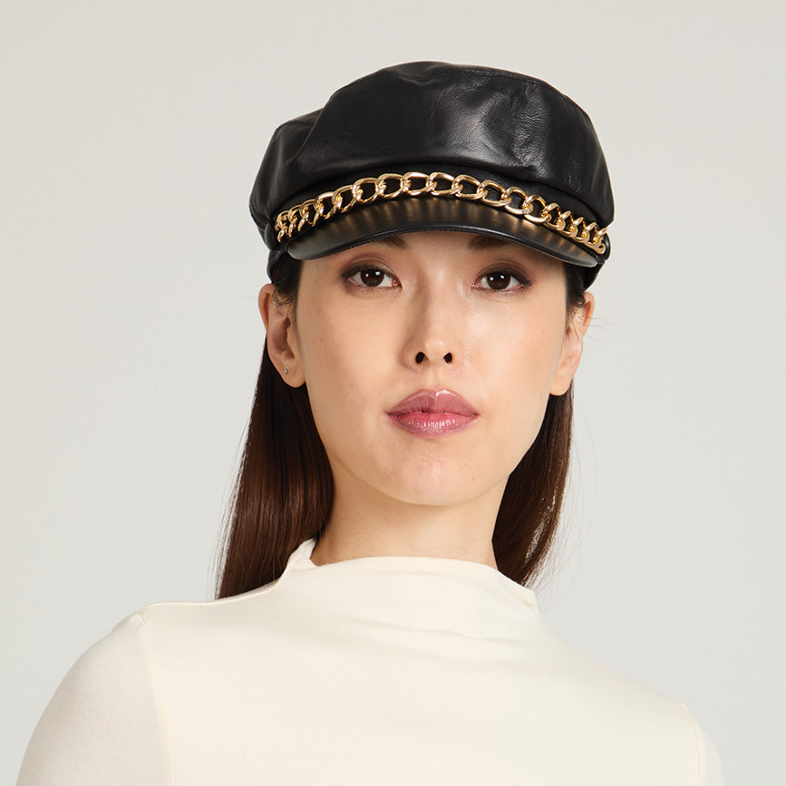 Stylish Marina Leather Cap for Men & Women - Premium Quality Fashion Accessory - Perfect for Outdoor Adventures, Casual Wear & Travel