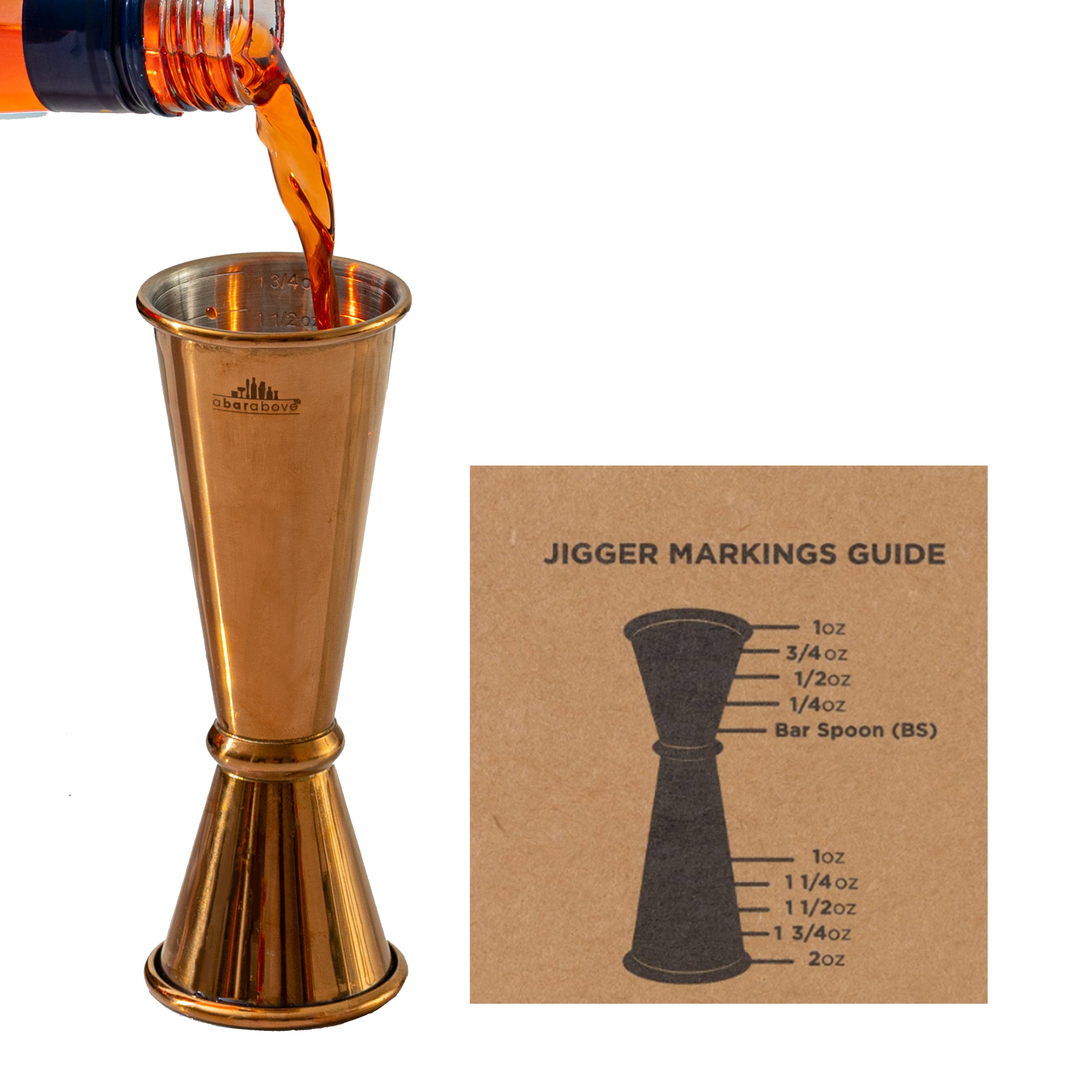Vintage Japanese Copper Jigger - Premium Cocktail Measuring Tool for Bartenders & Home Mixologists | Perfect for Crafting Classic & Modern Cocktails