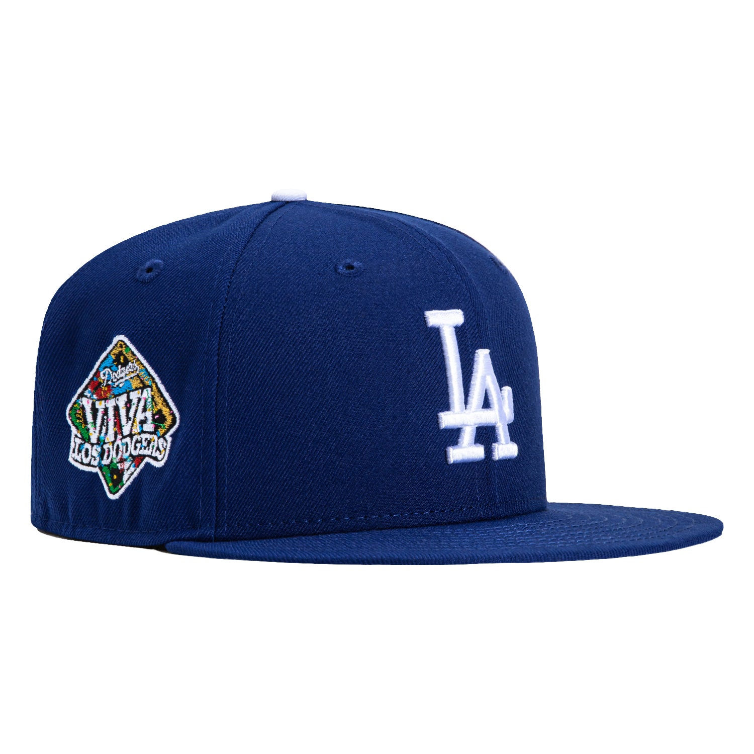 New Era 59Fifty Los Angeles Dodgers Viva Los Dodgers Patch Hat - Royal Blue Baseball Cap for Men & Women - Perfect for Games, Streetwear & Dodgers Fans Collection