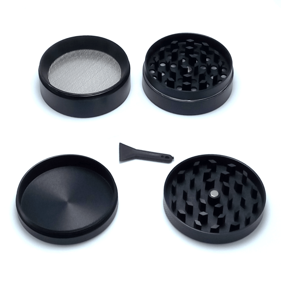 50MM 4 Layers Zinc Alloy Herb Grinder for Tobacco, Spices & Herbs - Perfect for Rolling, Cooking & Aromatherapy