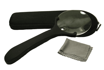 NLDA Lighted Magnifier with Case - 3X & 5X Magnification (610 & 1035) - Perfect for Reading, Crafts, Jewelry Making & Hobby Work