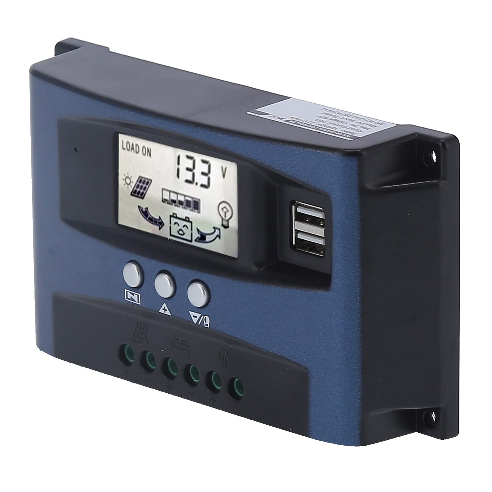 MPPT Solar Charge Controller - Adjustable, Low Heat, Multiple Protection for Industrial, Business & Home Use | Perfect for Off-Grid Solar Systems, RVs & Backup Power