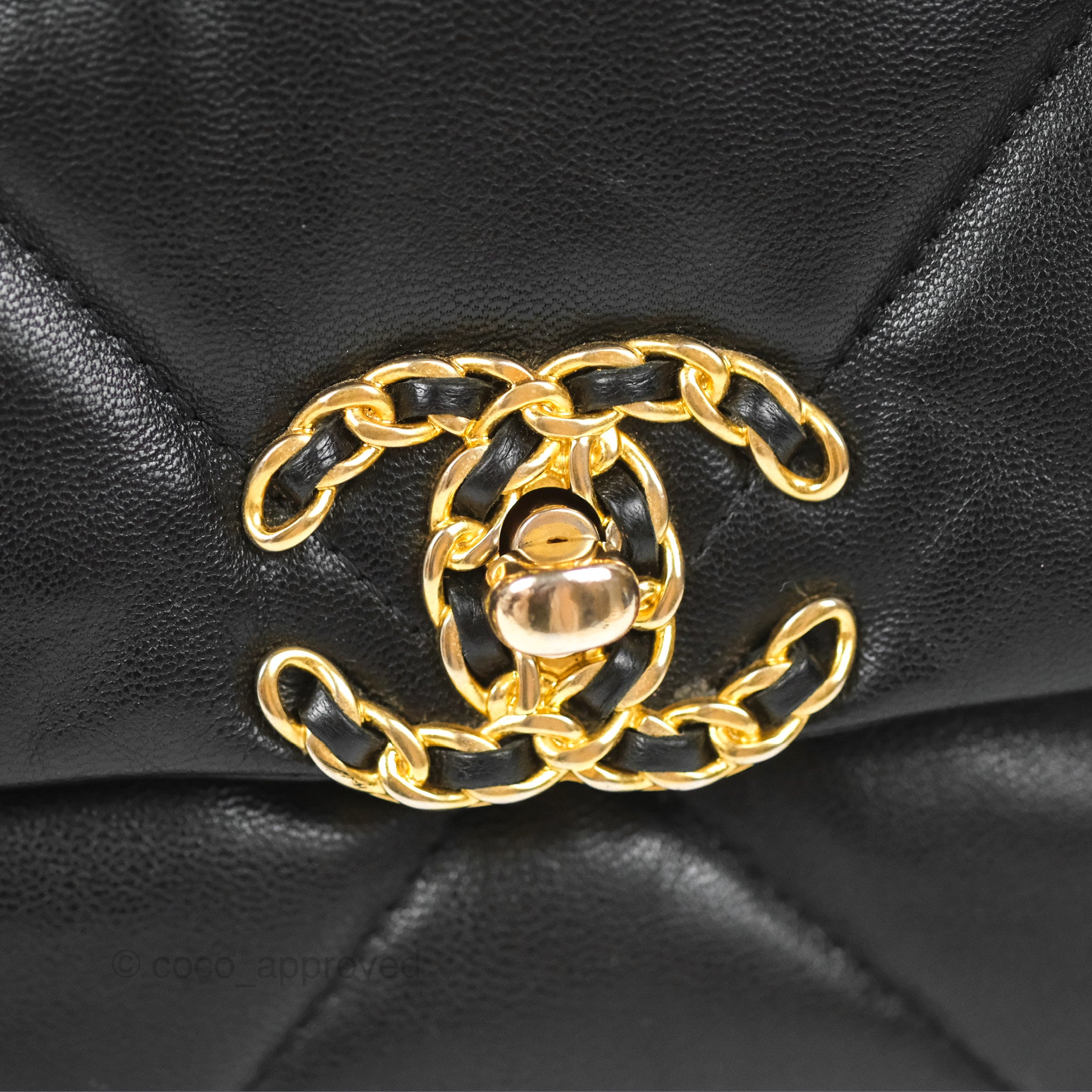 Chanel 19 Small Black Goatskin Mixed Hardware Handbag - Luxury Designer Crossbody Bag for Women | Perfect for Evening Events, Date Nights & Special Occasions