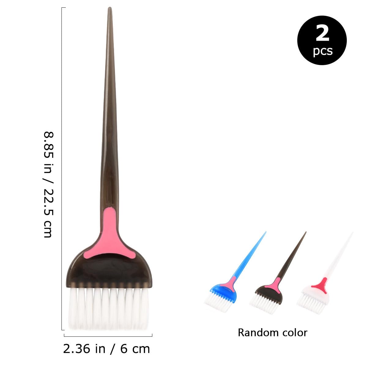 Professional Hair Dye Brush Set - 2 Pcs Salon Quality Hair Coloring & Bleaching Brushes for Precise Tinting & Highlights - Perfect for DIY Hair Color, Balayage, and Root Touch Up at Home