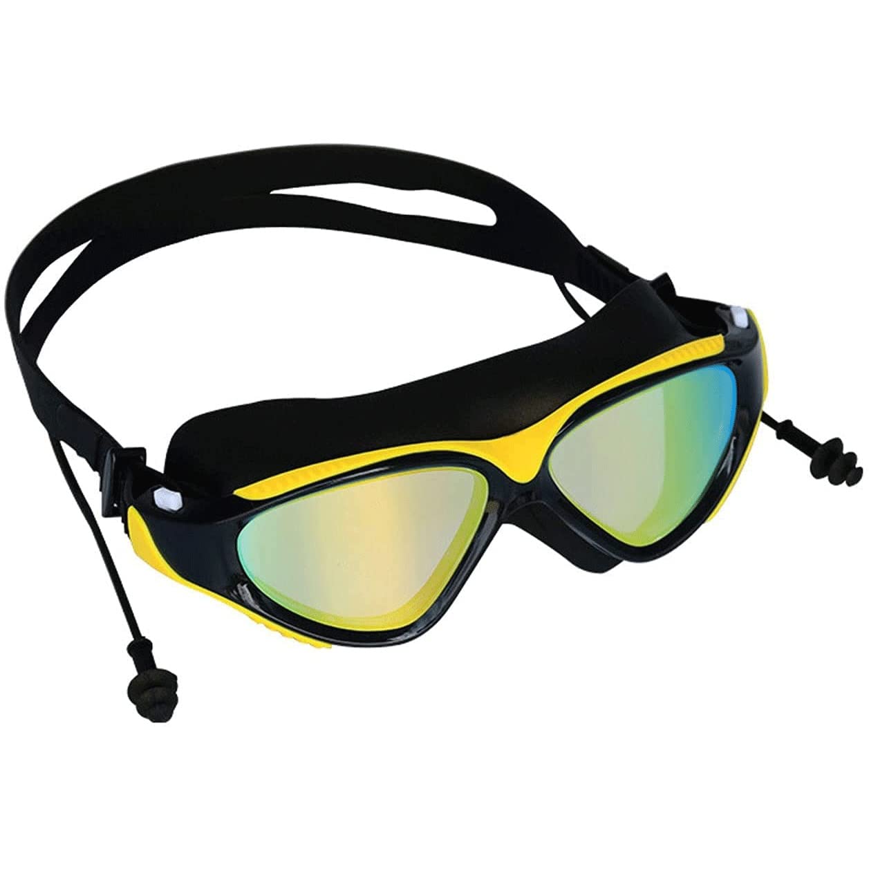 Anti-Fog Mirrored Swim Goggles for Adults - UV Protection Swimming Glasses with Leakproof Design - Perfect for Pool, Beach & Competitive Swimming