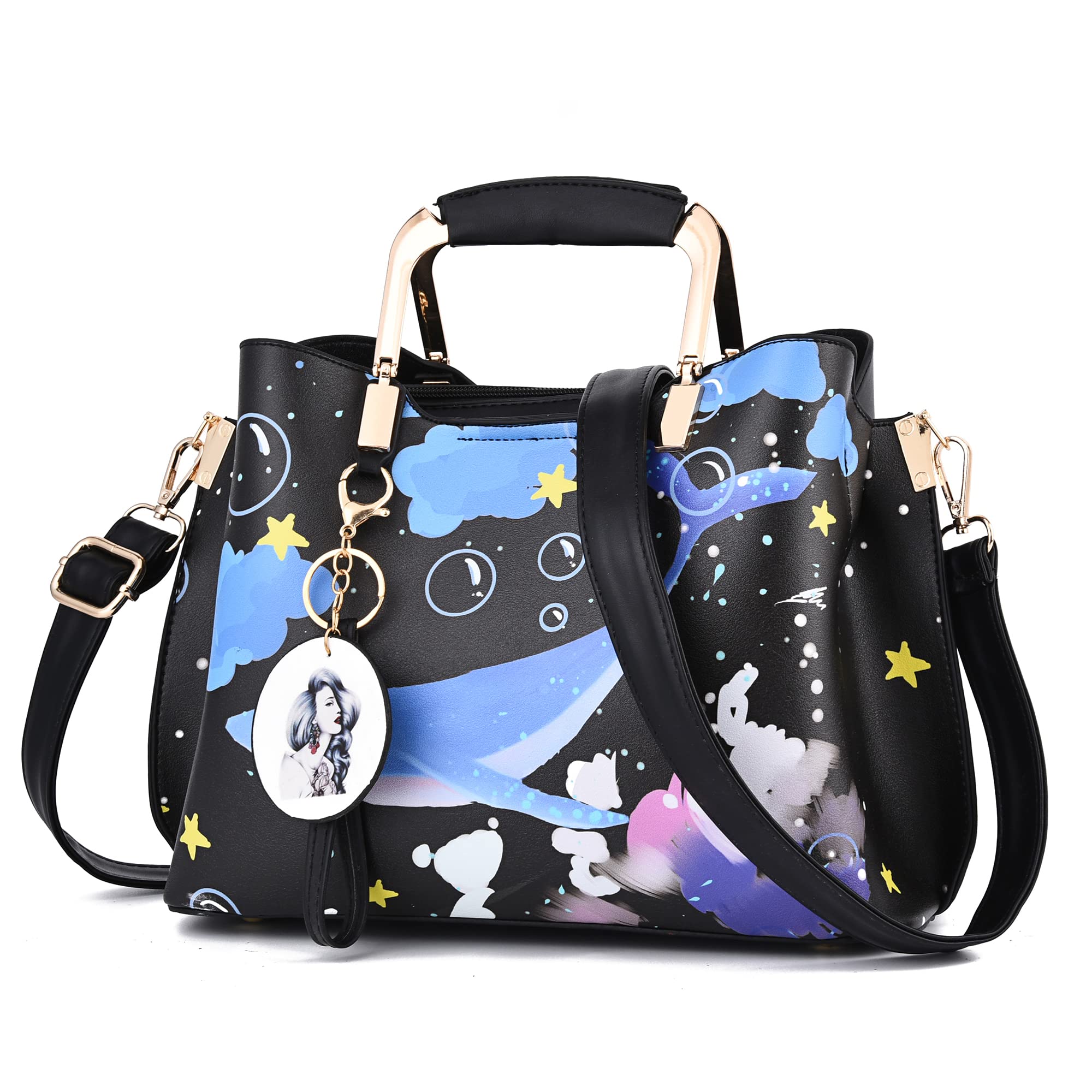 Women's Leather Handbags - Nevenka Top Handle Satchel & Shoulder Totes for Work & Travel