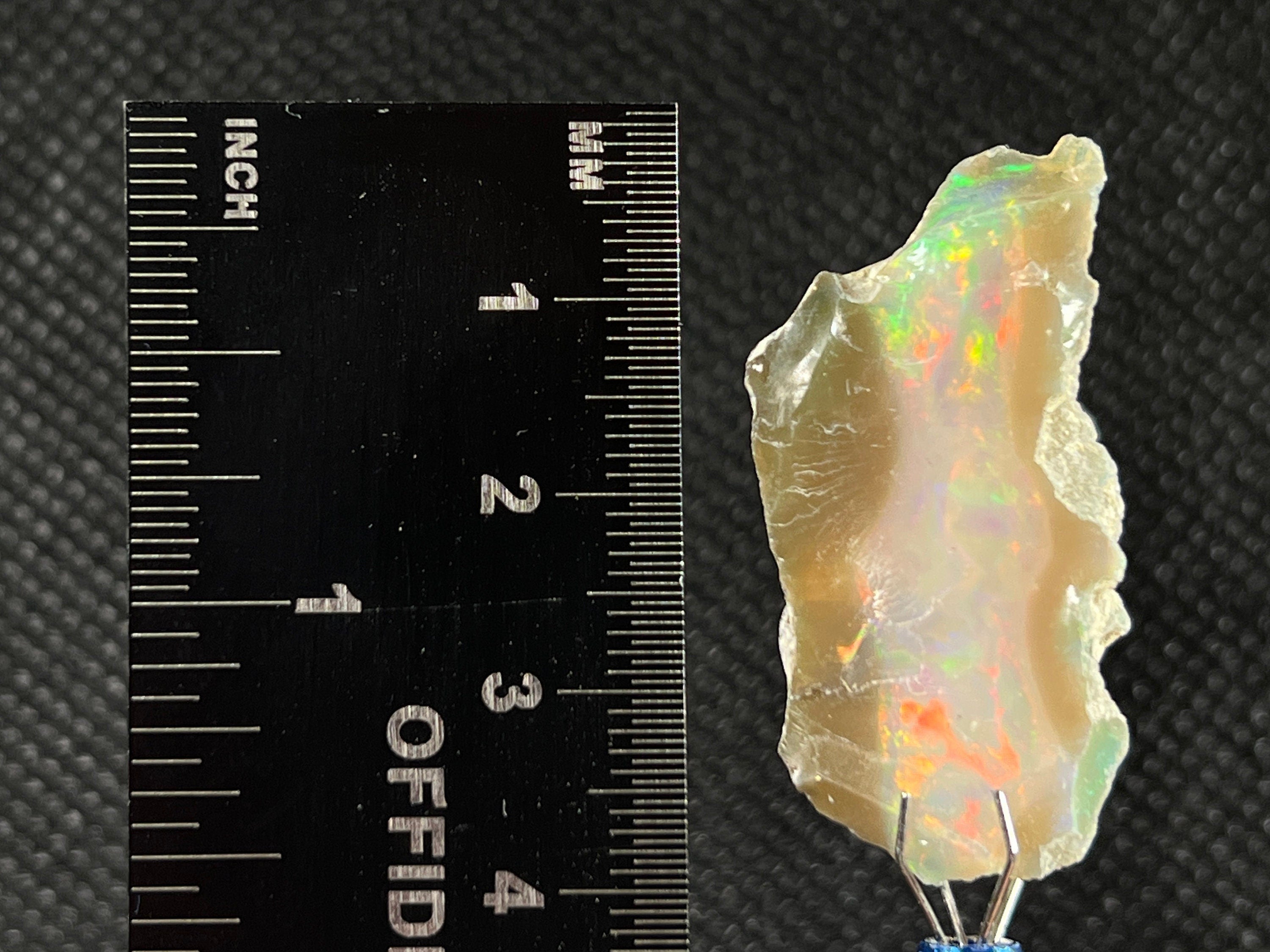 Premium 4A+ Welo Opal Raw Crystal - Natural Cutting Grade Ethiopian Opal Gemstone, October Birthstone Jewelry Making (Ideal for Rings, Pendants & Healing Crystals)