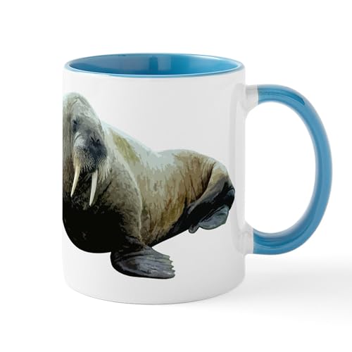 White/Blue Inside - Walrus Mug