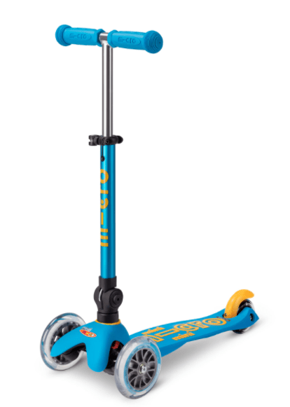 Micro Kickboard Mini Deluxe Foldable Scooter for Kids - Lightweight & Adjustable Height 3 Wheel Scooter for Boys & Girls Ages 2-5 - Perfect for Outdoor Play, Park Rides & Neighborhood Fun