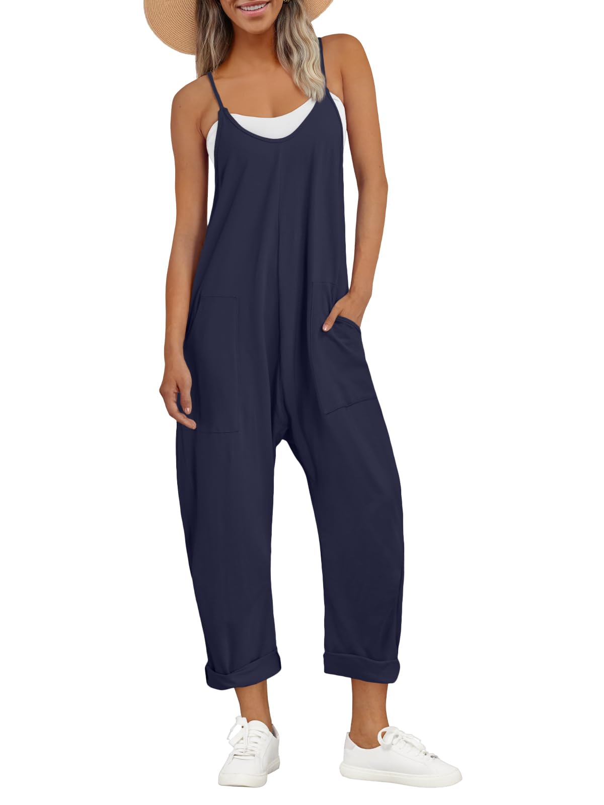Trendy AUTOMET Women's Jumpsuits - Casual Summer Rompers & Overalls | Comfortable Beach Vacation Outfits | Fashionable Jumper Clothes 2025 | Perfect for Pool Parties, Weekend Getaways & Summer Travel