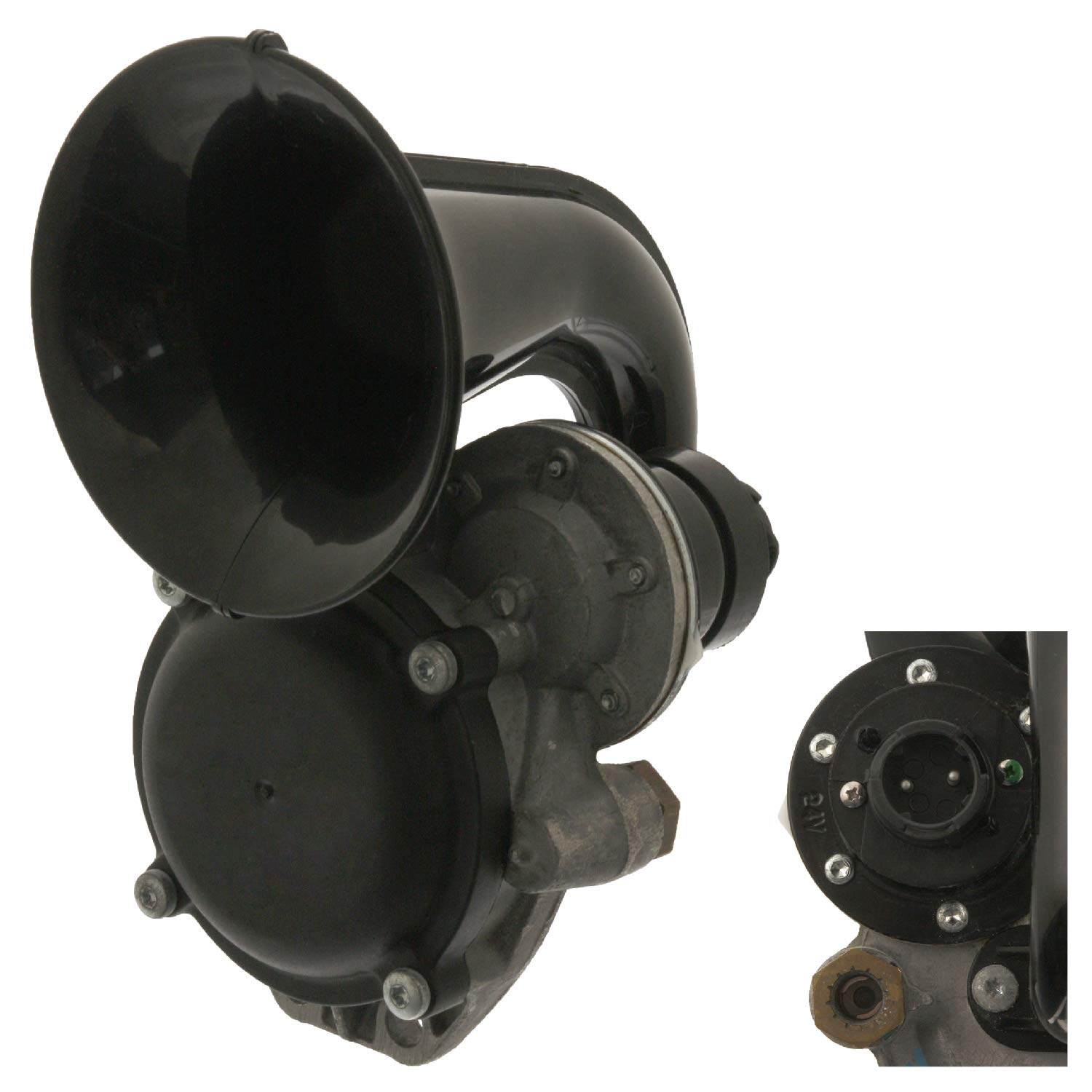 febi bilstein 38986 Air Horn - High Performance Replacement Part for Trucks & Vehicles | Durable & Loud for Emergency & Safety Use